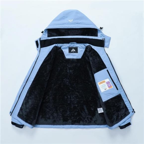 Women's Plus Size Warm Winter‎ Coat Hooded Waterproof Ski Jacket Mountain - Picture 3 of 4